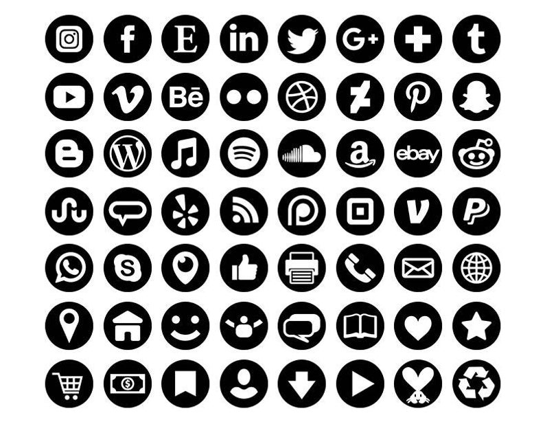 794x614 Png Social Media Icons Images