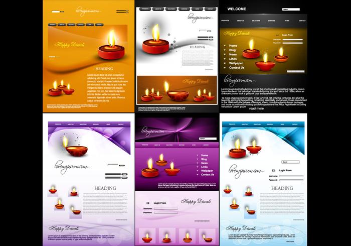 700x490 Website Template Free Vector Art