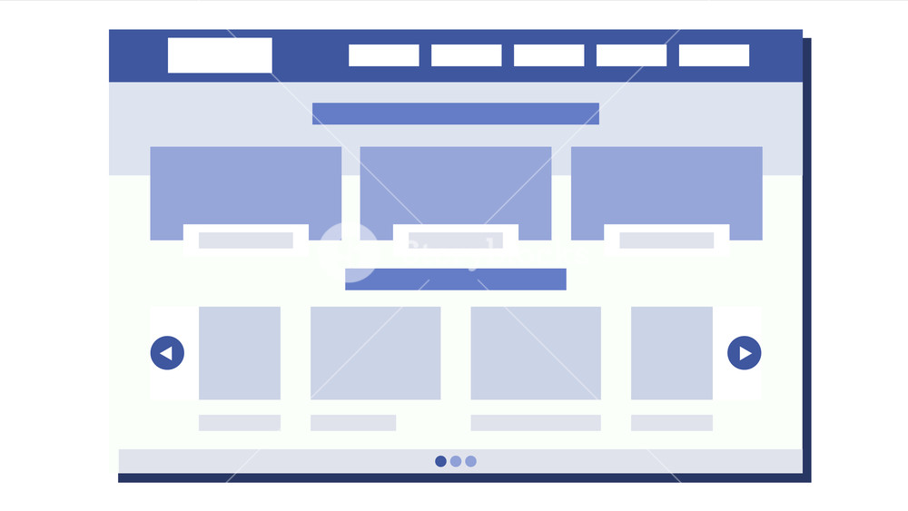 1000x563 Website Flat Design Vector Wireframes Layout Web Design Concept
