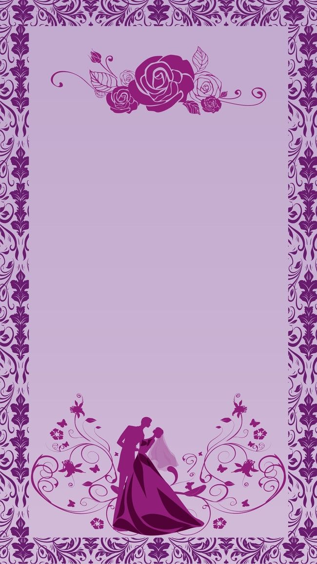 650x1154 Wedding Invitation Vector Background Material Wallpapers