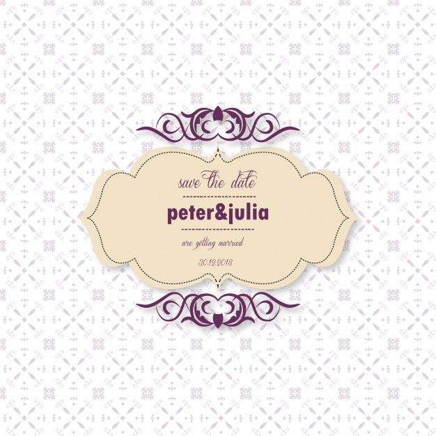 626x626 Wedding Background With Pattern Vector Free Download