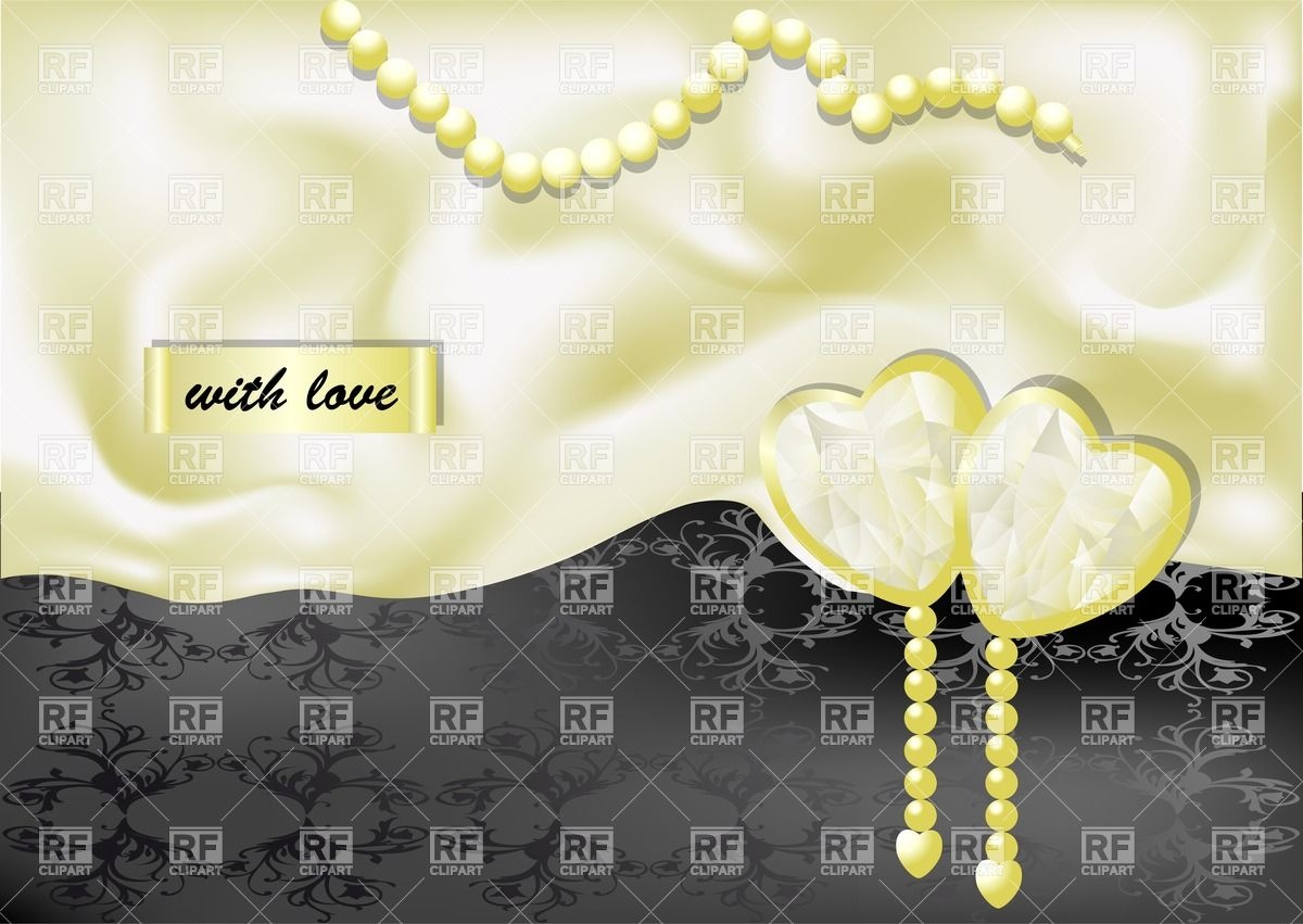 1200x851 Wedding Background With White Hearts On Silk Vector Image