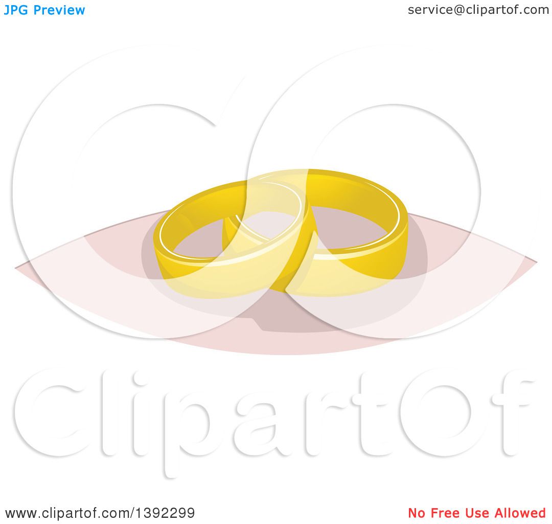 1080x1024 Clipart Of A Pair Of Gold Wedding Band Rings