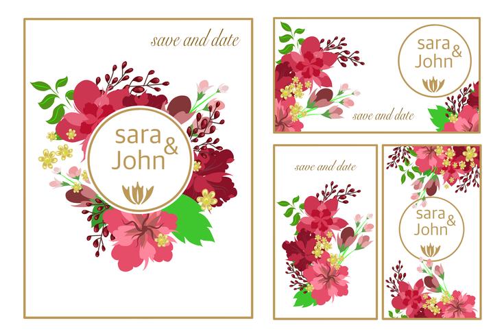 Flower Floral Wedding Banner Card 735x490 Flower Floral Wedding Banner Card