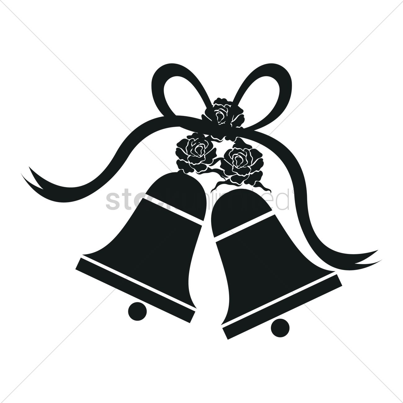 Wedding Bells Vector Image 1300x1300 Wedding Bells Vector Image