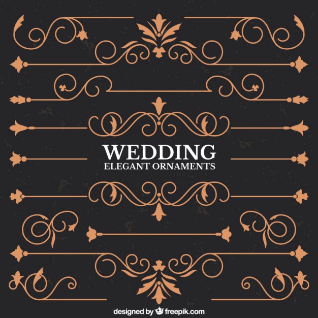 626x626 Elegant Wedding Borders Vector Free Download