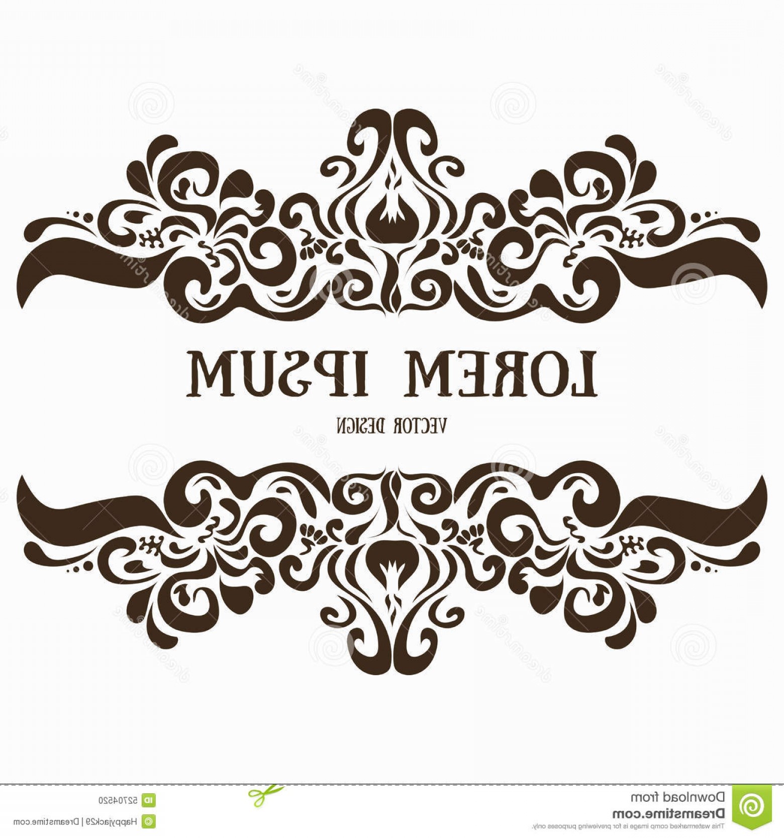 1560x1668 Stock Illustration Ornamental Vector Pattern Frame Border Ornate