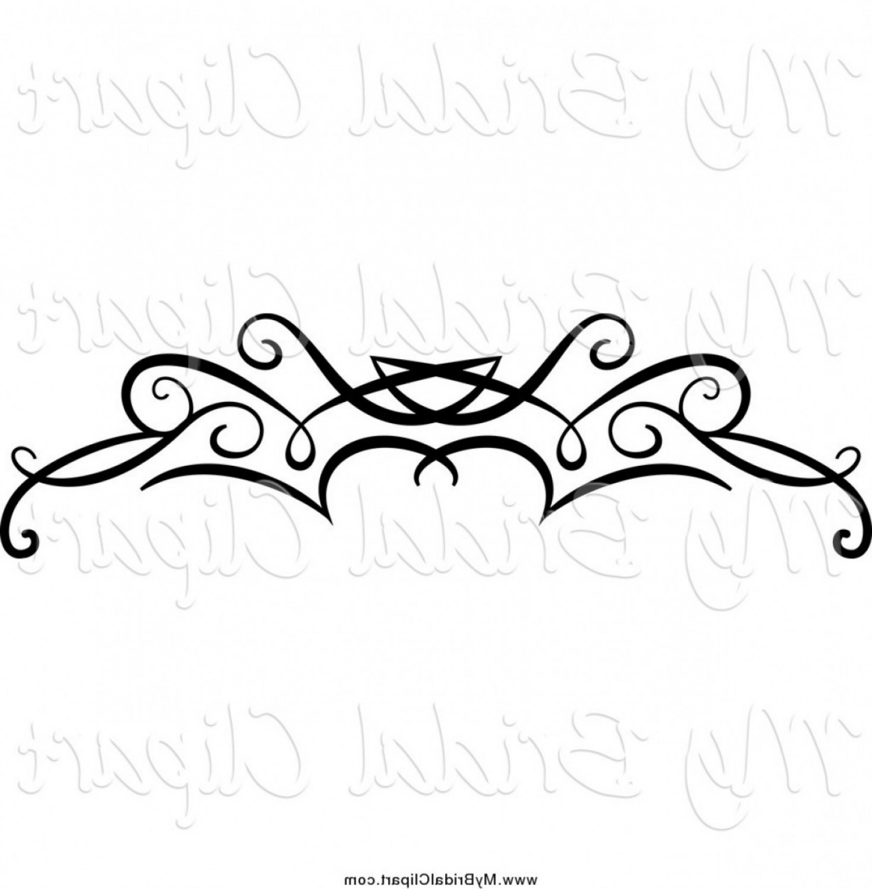 1767x1802 Bridal Clipart Of A Black Swirl Border Flourish