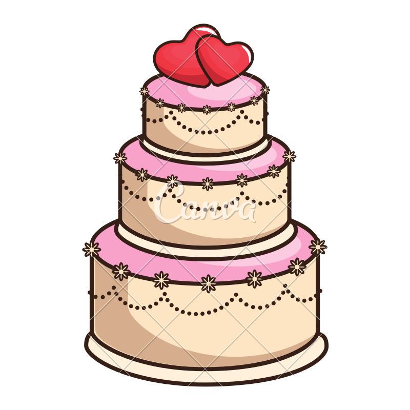 Download Wedding Cake Vector at Vectorified.com | Collection of ...
