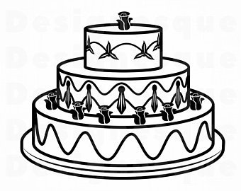 Wedding Cake Vector Etsy 340x270 Wedding Cake Vector Etsy