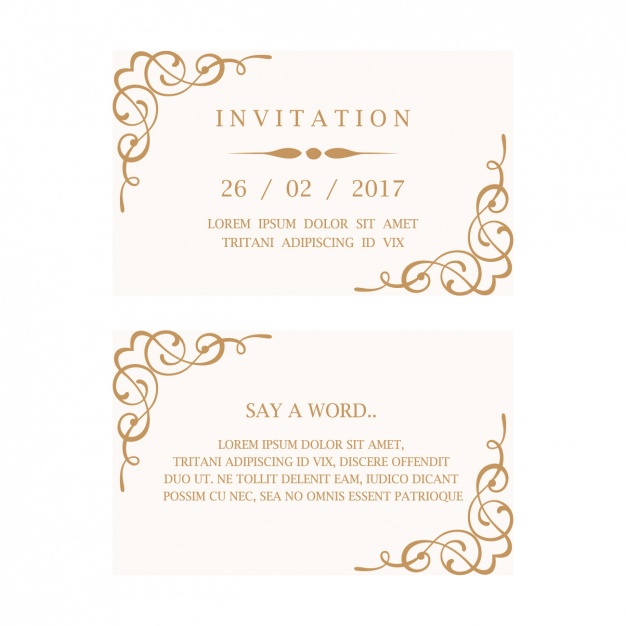 Wedding Invitation Card Vector Free Download 626x626 Wedding Invitation Card Vector Free Download