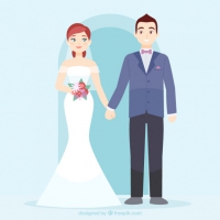 200x200 Wedding Couple Vector Free Vector Graphic Art Free Download