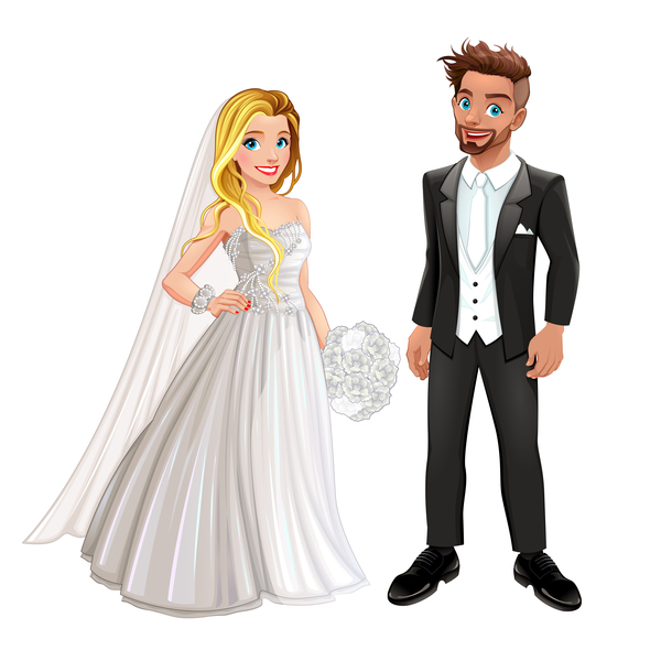 600x600 Wedding Couple Vector Material Free Download
