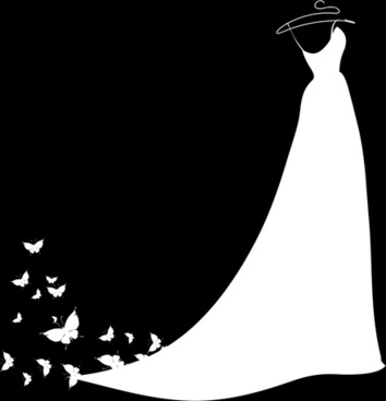 Wedding Dress Vector Free Vector Download 354x368 Wedding Dress Vector Free Vector Download