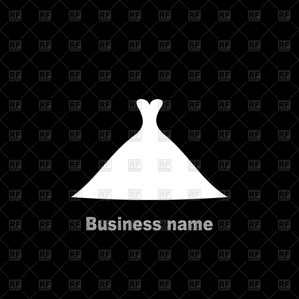 White Wedding Dress Vector Image Of Objects 1200x1200 White Wedding Dress Vector Image Of Objects