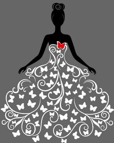 Free Creative Wedding Dress Design Vector Illustration 387x483 Free Creative Wedding Dress Design Vector Illustration
