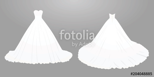 Wedding Dress Vector Illustration Stock Image And Royalty Free 500x251 Wedding Dress Vector Illustration Stock Image And Royalty Free
