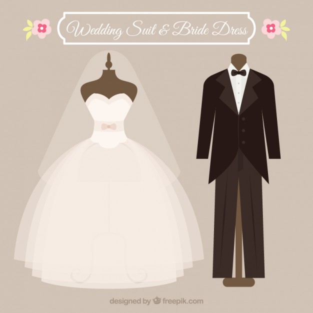 Wedding Suit And Dress Vector Free Download 626x626 Wedding Suit And Dress Vector Free Download