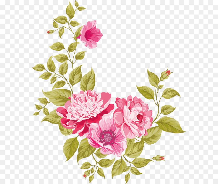 Wedding Invitation Pink Flowers Greeting Card 900x760 Wedding Invitation Pink Flowers Greeting Card