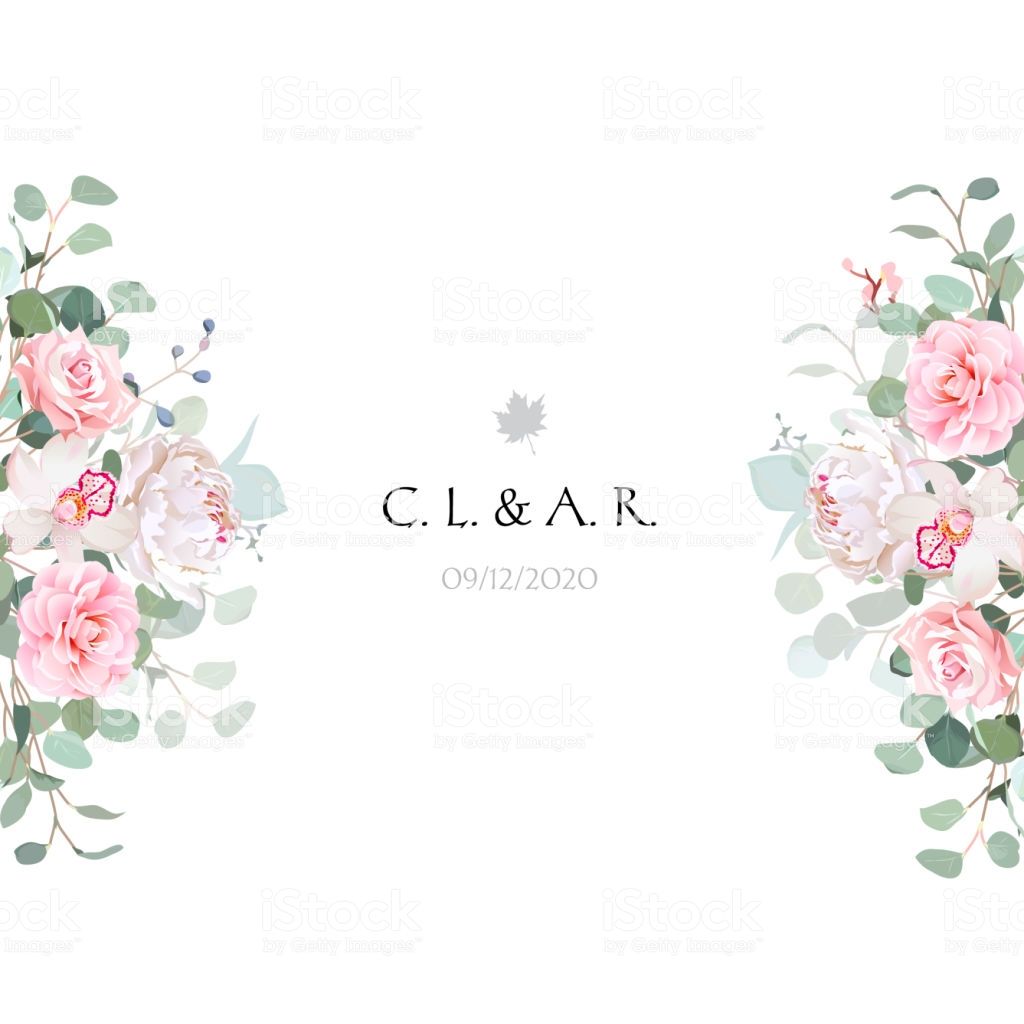 Cute Wedding Floral Vector Design Frame Rose, White Peony, Orchid 1024x1024 Cute Wedding Floral Vector Design Frame Rose, White Peony, Orchid