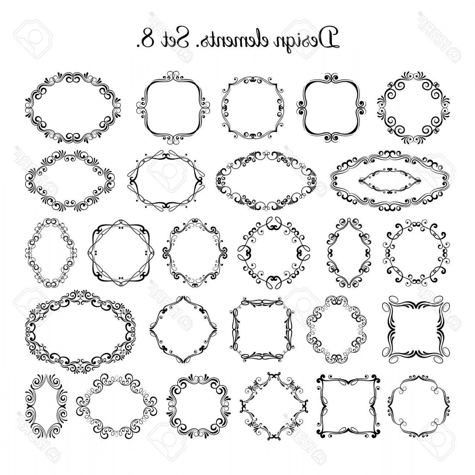 1558x1560 Photostock Vector Vintage Floral Victorian Frames Vector Medieval