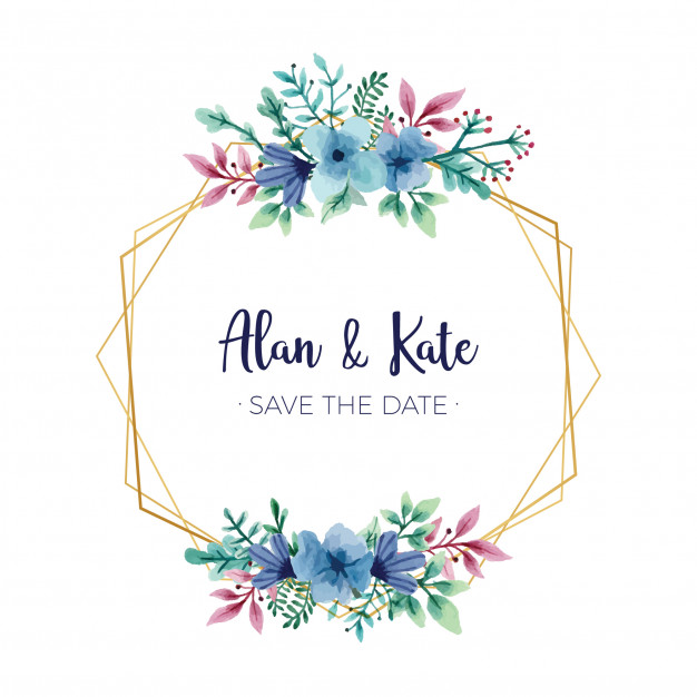 626x626 Lovely Wedding Frame Vector Free Download