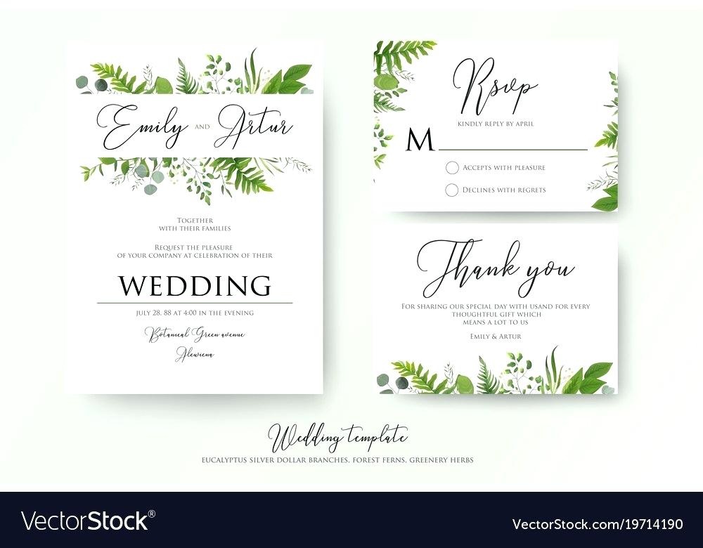 1000x780 Thank You For Inviting Us To Your Wedding Greenery Floral