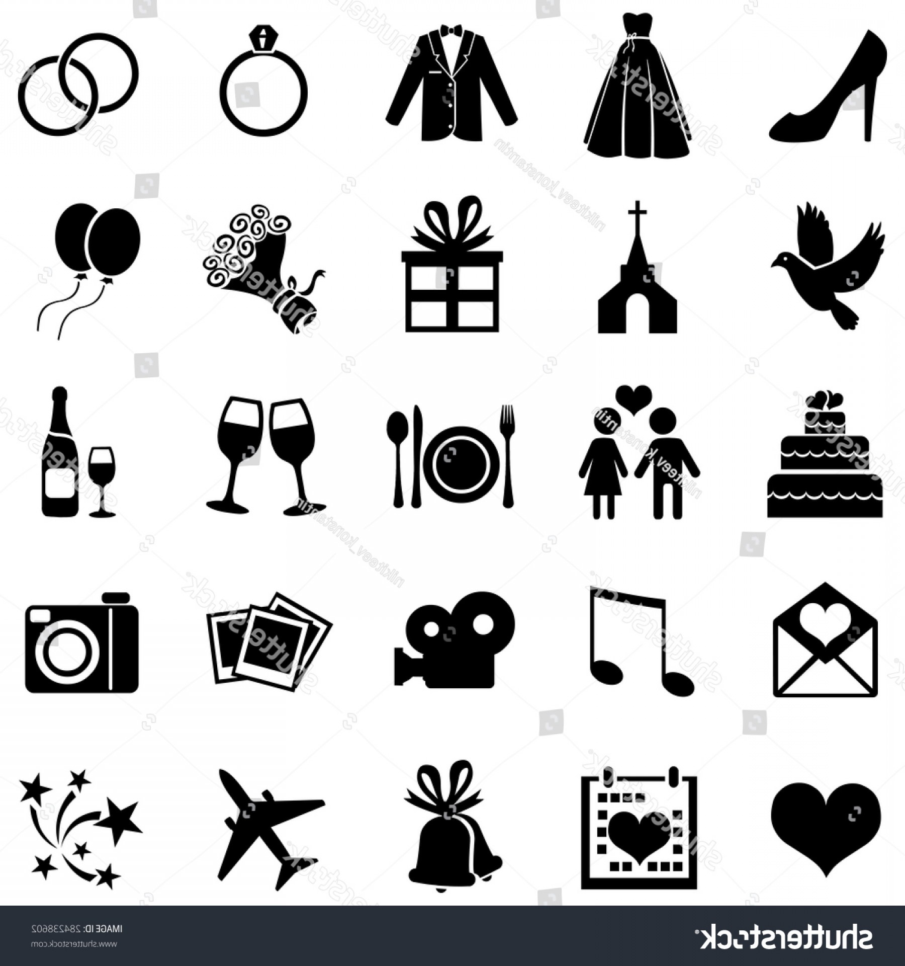 1800x1920 Vector Set Wedding Icons Soidergi