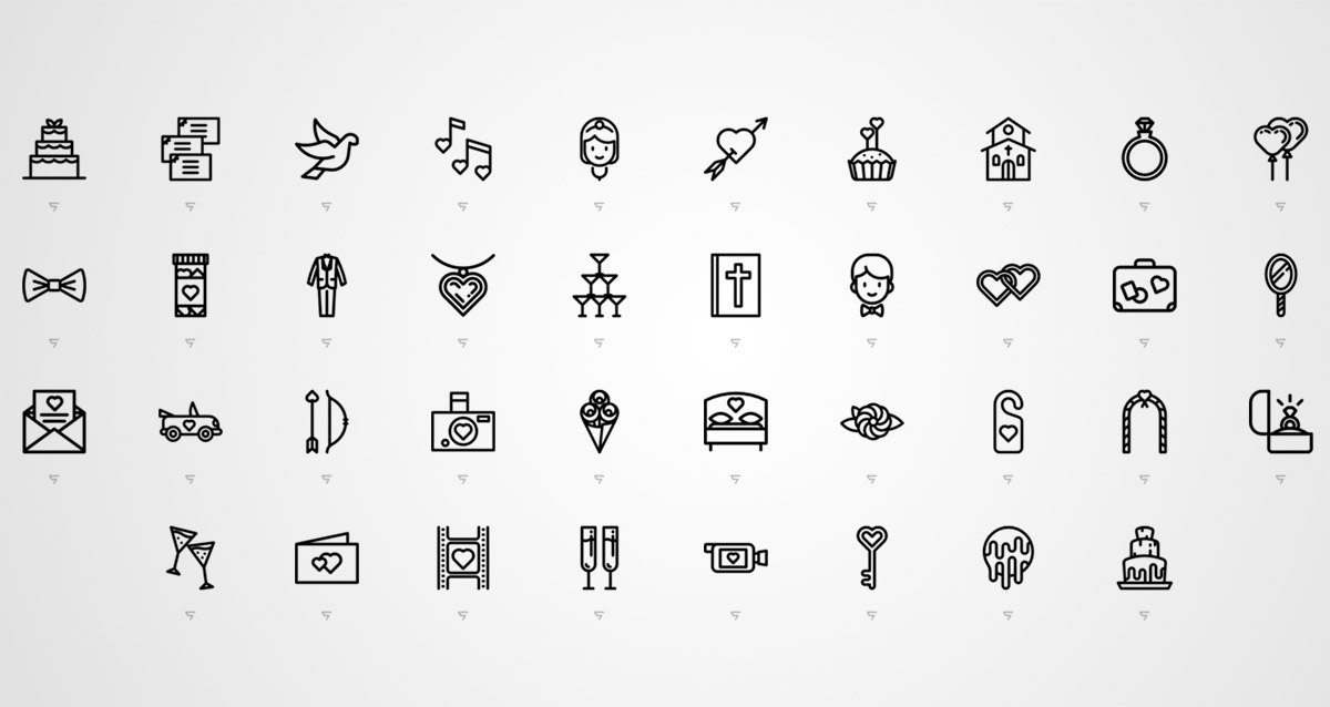 1200x638 Free Wedding Icons For Your Design Projects Naldz Graphics