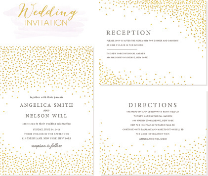 421x356 Elegant Wedding Invitation Background Free Vector Download