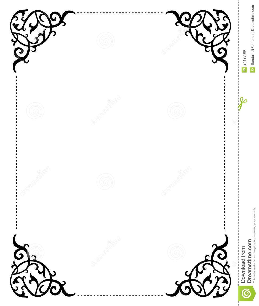 Black Wedding Border 1101x1300 Black Wedding Border