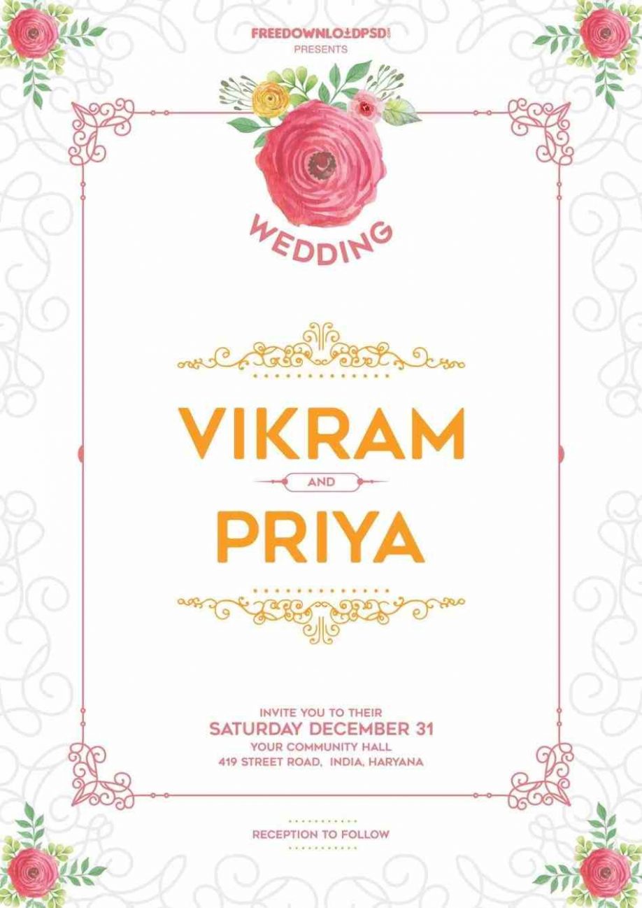Wedding Invitation Vector
