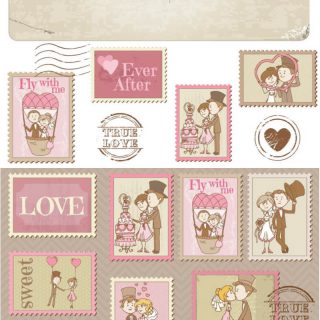 320x320 Wedding Invitation Vector Graphics Art, Free Download Design