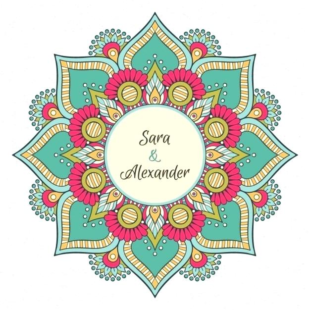 626x626 Indian Wedding Invitation Card Template