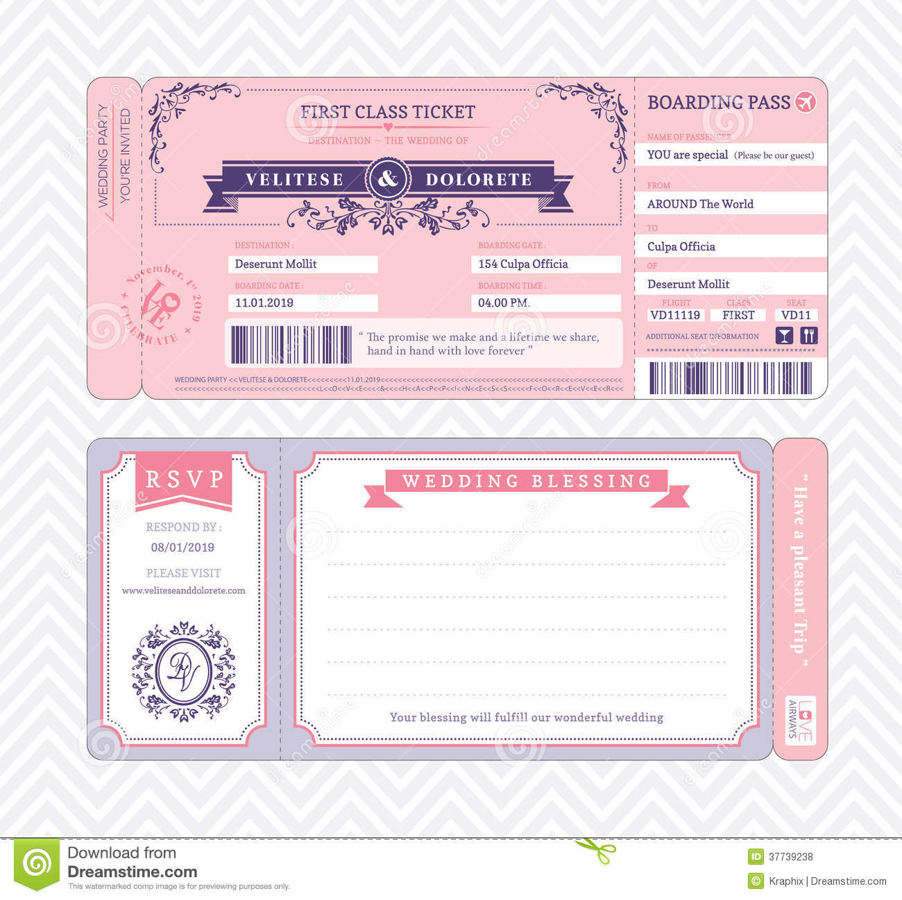 1300x1297 Make An Wedding Invitation Ticket Template Vector Free Download