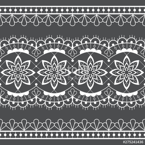 500x500 Seamless Lace Vector Design