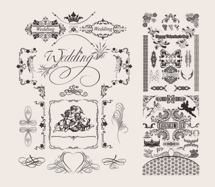 425x370 Wedding Lace Pattern Vector Free Vectors Ui Download