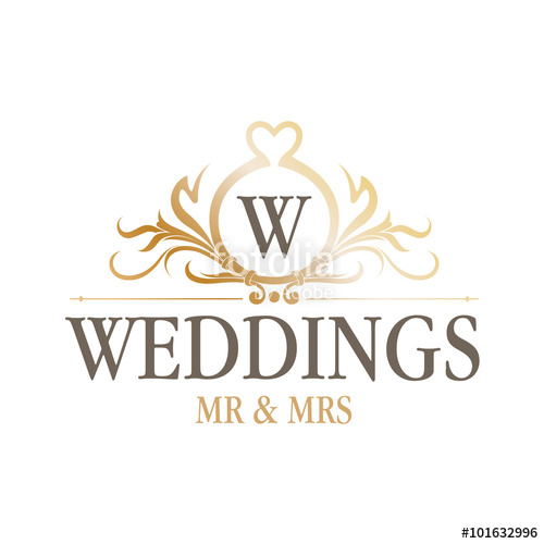500x500 Luxury Wedding Logo Stock Image And Royalty Free Vector