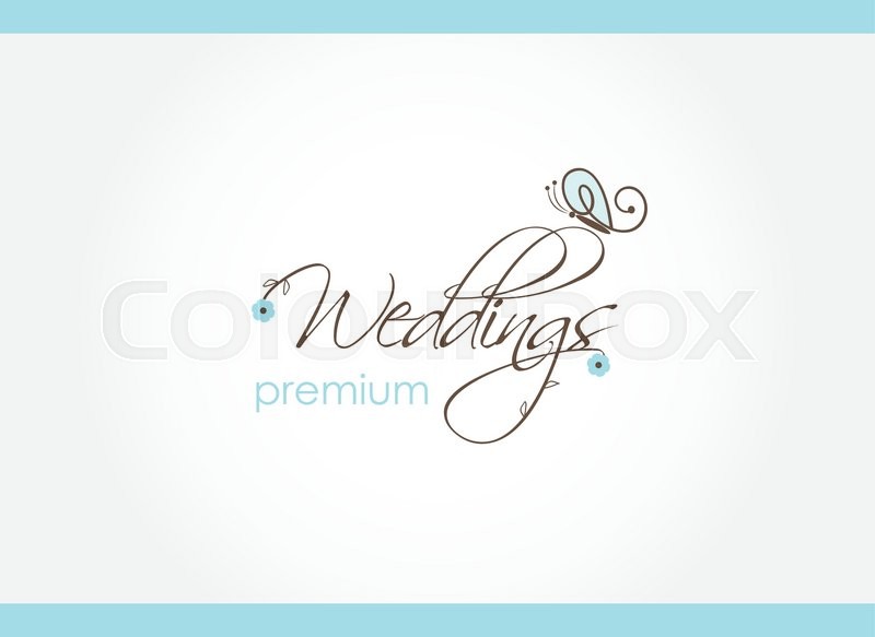 800x583 Wedding Decoration Logo Design, Stock Vector Colourbox