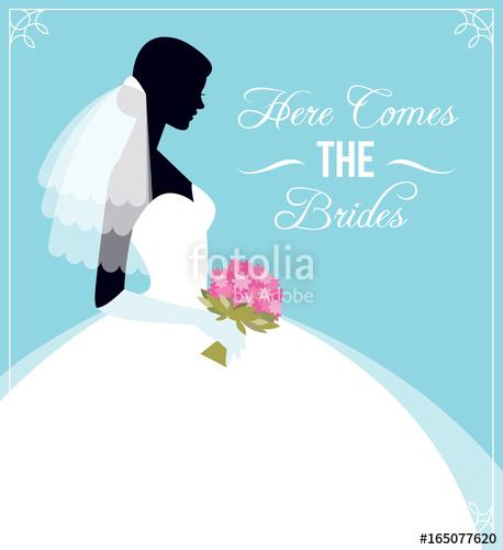 Here Comes The Bride Template Flyer For The Wedding Party 458x500 Here Comes The Bride Template Flyer For The Wedding Party