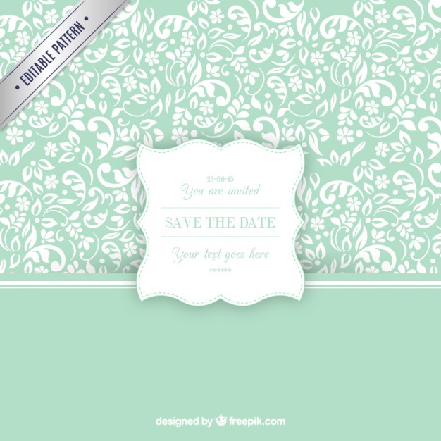 Ornamental Pattern With Wedding Invitation Label Vector Free 626x626 Ornamental Pattern With Wedding Invitation Label Vector Free