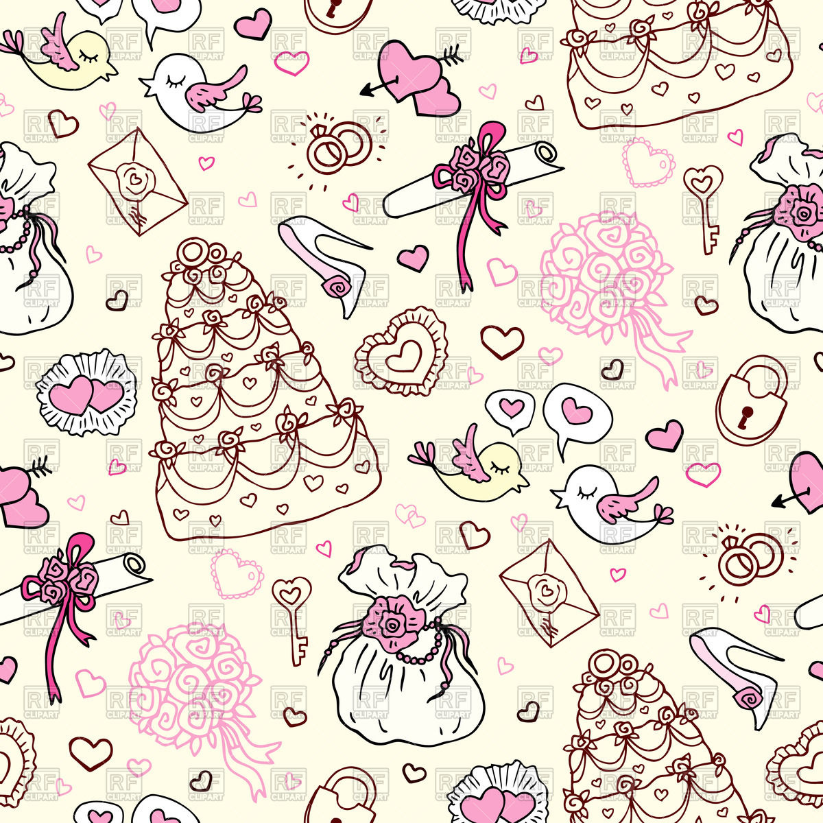 Wedding Pattern Vector at Collection of Wedding