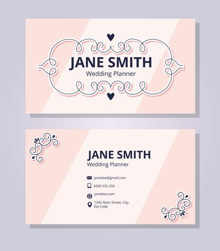 Wedding Planner Business Card Template 429x490 Wedding Planner Business Card Template