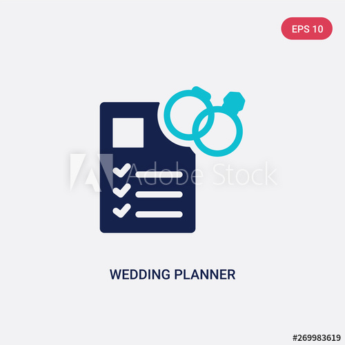 Two Color Wedding Planner Vector Icon From Birthday Party 500x500 Two Color Wedding Planner Vector Icon From Birthday Party