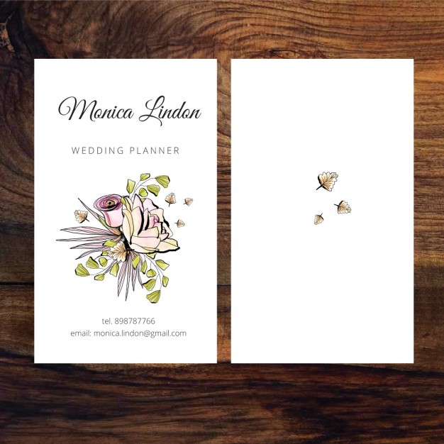 Business Card Of Wedding Planner Vector Free Download 626x626 Business Card Of Wedding Planner Vector Free Download