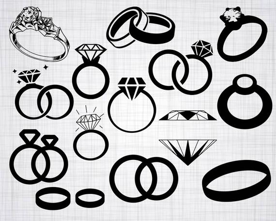 Engagement Ring Bundle Diamond Ring Clipart Cut Etsy 570x456 Engagement Ring Bundle Diamond Ring Clipart Cut Etsy