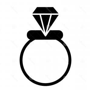 Wedding Ring Silhouette Vector at Vectorified.com | Collection of ...