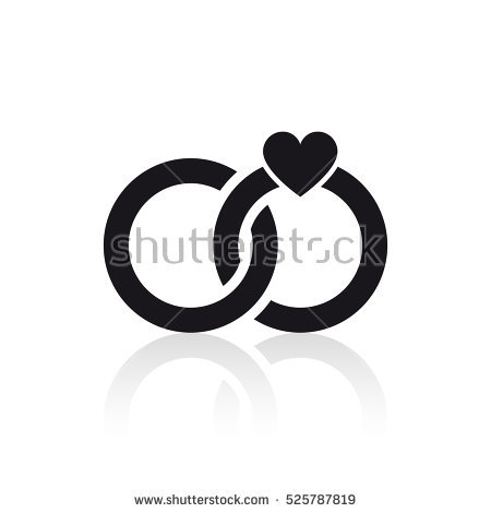 Silhouette Of Wedding Rings 450x470 Silhouette Of Wedding Rings