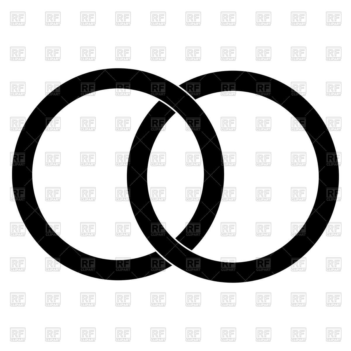 Two Bonded Wedding Rings Black Color Icon Vector Image Of Icons 1200x1200 Two Bonded Wedding Rings Black Color Icon Vector Image Of Icons