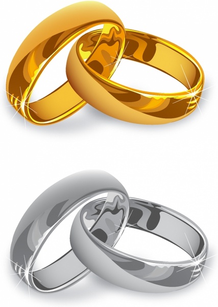 Wedding Rings Free Vector In Adobe Illustrator 427x600 Wedding Rings Free Vector In Adobe Illustrator